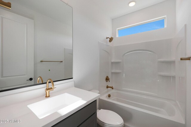 4106 W Eli Dr, San Tan Valley, AZ 85144 - full bath featuring toilet, vanity, and  shower combination
