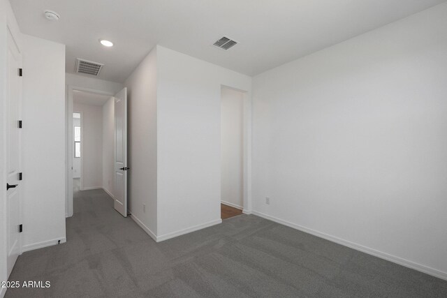 4106 W Eli Dr, San Tan Valley, AZ 85144 - unfurnished room with recessed lighting, visible vents, baseboards, and carpet floors