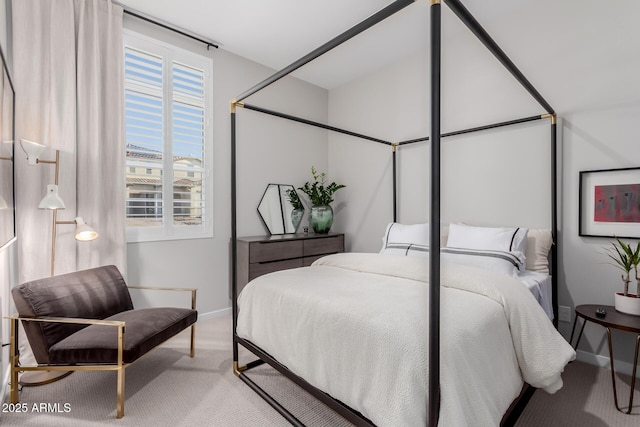 bedroom with carpet floors