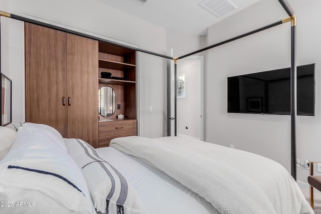 bedroom featuring a closet