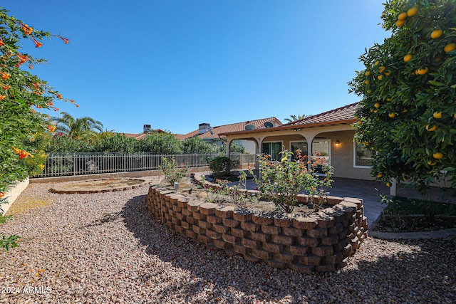 view of yard with a patio area