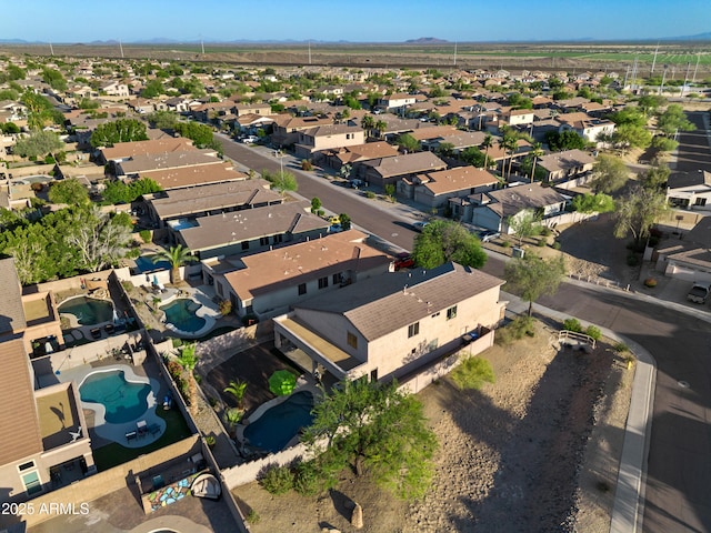 1834 W Nighthawk Way, Phoenix, AZ 85045 - aerial view of property and surrounding area featuring nearby suburban area, mountains, and a pool