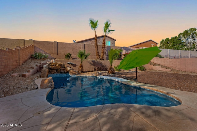 1834 W Nighthawk Way, Phoenix, AZ 85045 - view of swimming pool featuring a fenced backyard