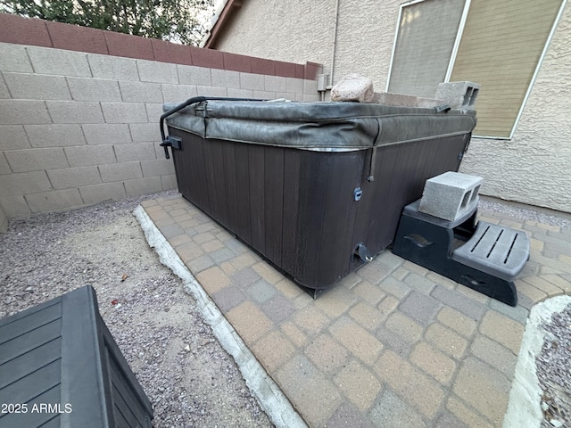 view of patio / terrace with fence