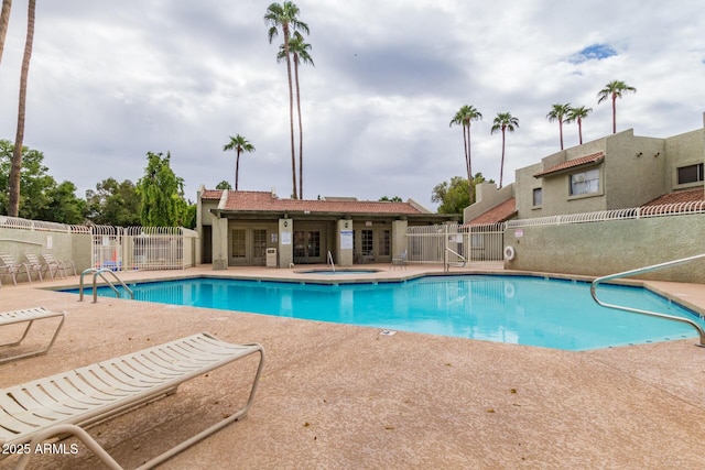 222 W Brown Rd Unit 14, Mesa, AZ 85201 - community pool featuring french doors and a patio area