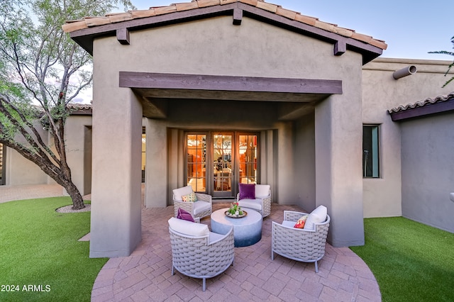 view of patio / terrace with french doors