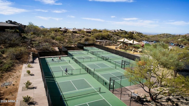 view of tennis court