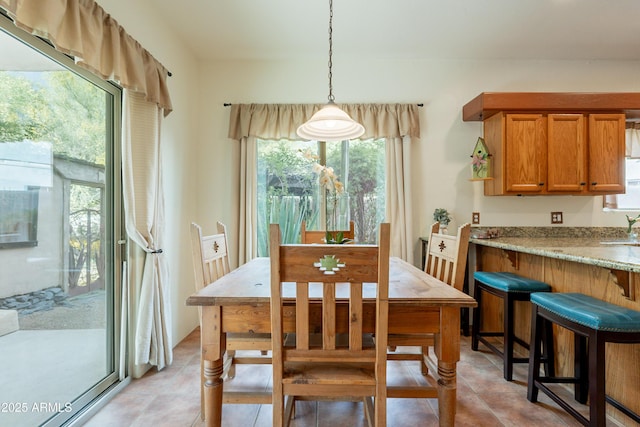 dining space featuring a healthy amount of sunlight