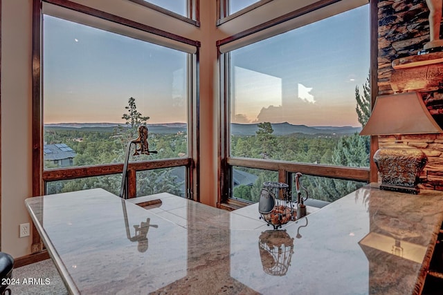 view of dining room