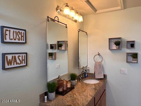 bathroom with vanity