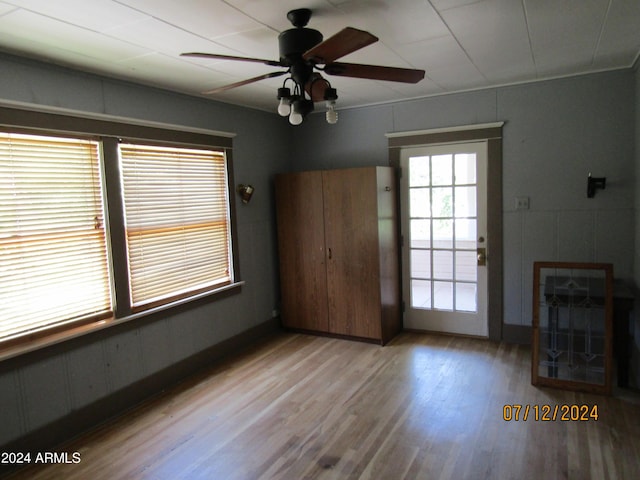 60 Wood Cyn, Bisbee, AZ 85603 - interior space with ceiling fan and wood finished floors