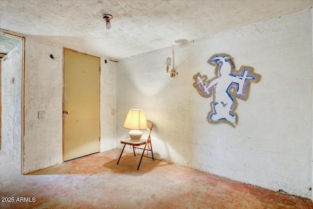 interior space with concrete flooring