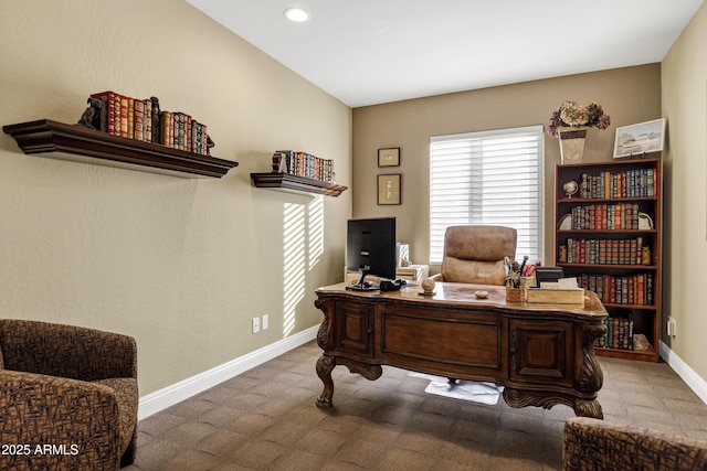 office space featuring carpet floors