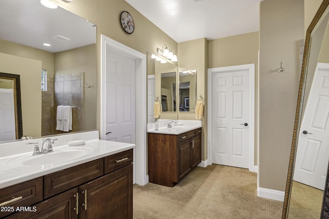 bathroom featuring vanity