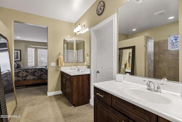 bathroom with vanity