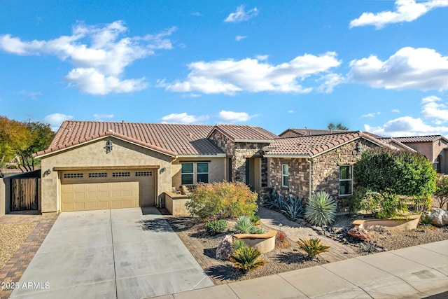 view of front of home featuring a garage