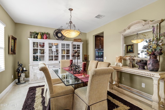 view of dining room