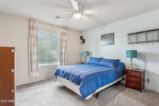 1649 W Royal Palm Rd, Phoenix, AZ 85021 - carpeted bedroom with a textured ceiling, a ceiling fan, and baseboards