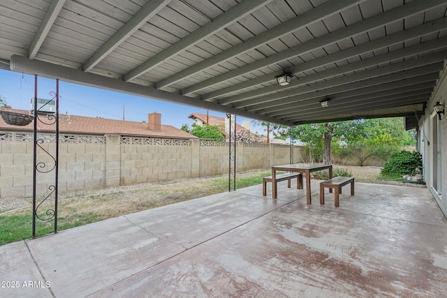 1649 W Royal Palm Rd, Phoenix, AZ 85021 - view of patio featuring outdoor dining area and a fenced backyard