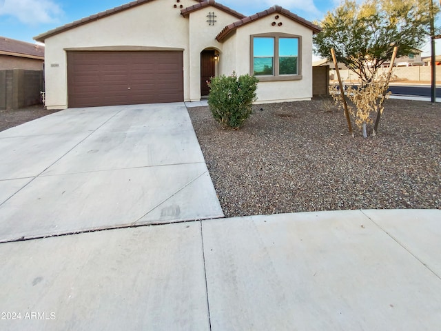 view of front of house featuring a garage