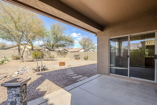 view of patio / terrace with a fenced backyard