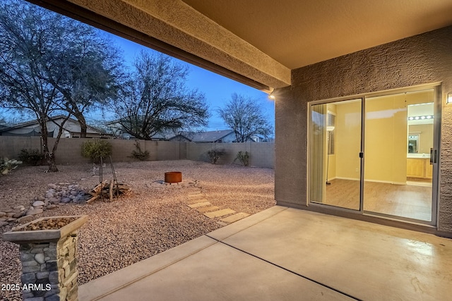 view of patio / terrace with a fenced backyard