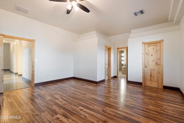 28301 N 154th St, Scottsdale, AZ 85262 - spare room with a ceiling fan, wood finished floors, and baseboards