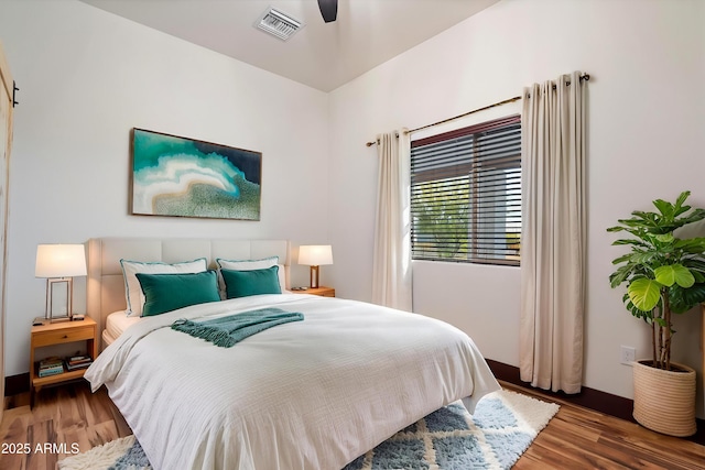 28301 N 154th St, Scottsdale, AZ 85262 - bedroom featuring wood finished floors and a ceiling fan
