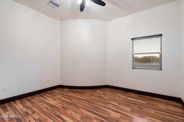 28301 N 154th St, Scottsdale, AZ 85262 - empty room with a ceiling fan, baseboards, and wood finished floors