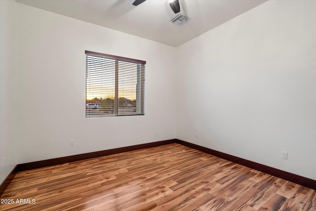 28301 N 154th St, Scottsdale, AZ 85262 - unfurnished room with ceiling fan, light wood-type flooring, and baseboards