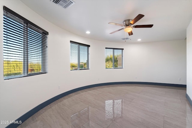 28301 N 154th St, Scottsdale, AZ 85262 - spare room with a ceiling fan, recessed lighting, and baseboards