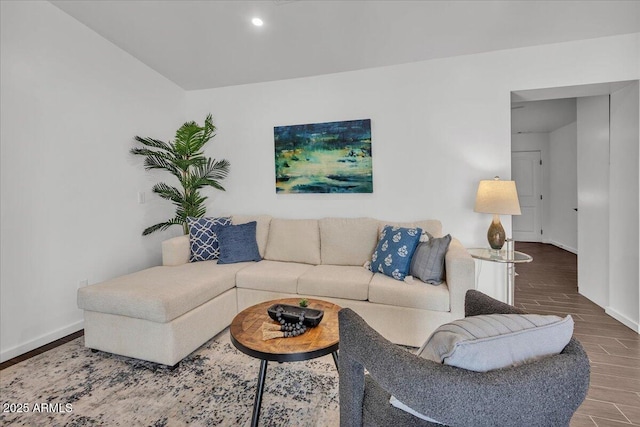 6747 N 12th St, Phoenix, AZ 85014 - living room with baseboards and wood finish floors