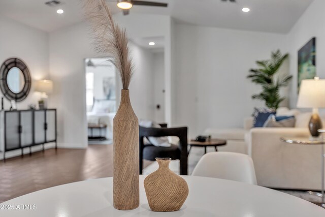 6747 N 12th St, Phoenix, AZ 85014 - dining space featuring recessed lighting and a ceiling fan