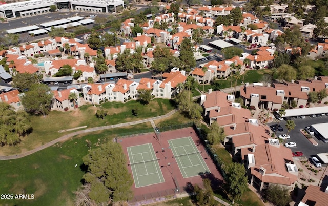 aerial view featuring a residential view