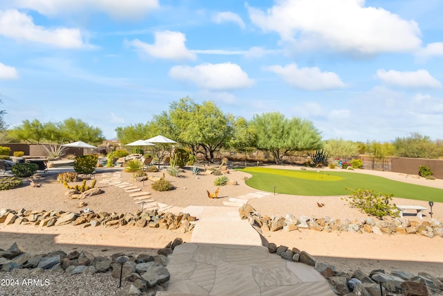 15406 E Cavedale Dr, Scottsdale, AZ 85262 - view of property's community with a putting green and view of golf course