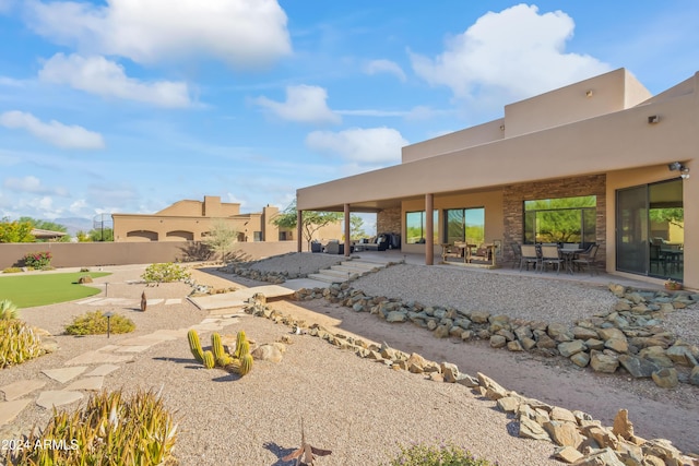 15406 E Cavedale Dr, Scottsdale, AZ 85262 - view of yard featuring a patio