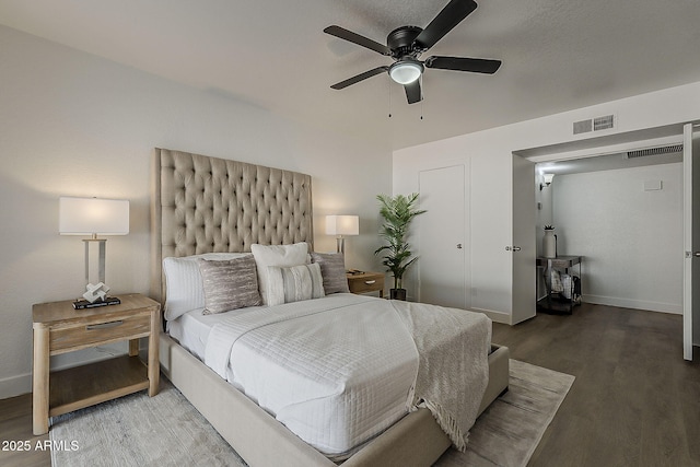 16421 N 34th Ave, Phoenix, AZ 85053 - bedroom with wood finished floors and a ceiling fan