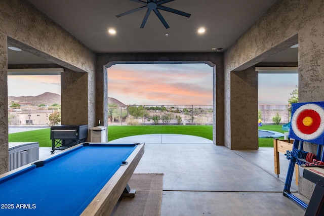 9527 W Whitehorn Way, Peoria, AZ 85383 - view of patio with ceiling fan