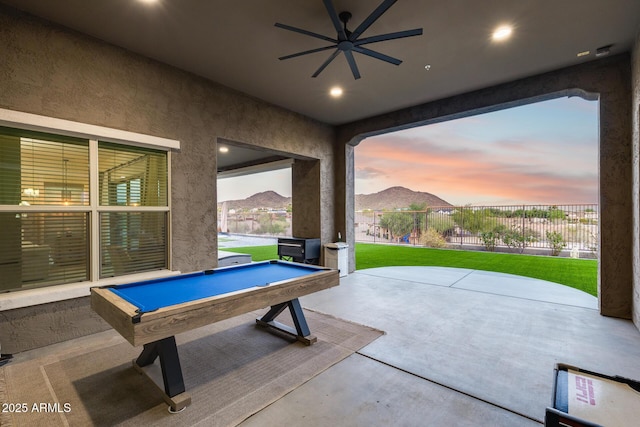 9527 W Whitehorn Way, Peoria, AZ 85383 - view of patio with ceiling fan