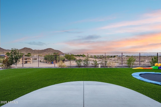 9527 W Whitehorn Way, Peoria, AZ 85383 - view of home's community featuring a patio area, a mountain view, and a trampoline