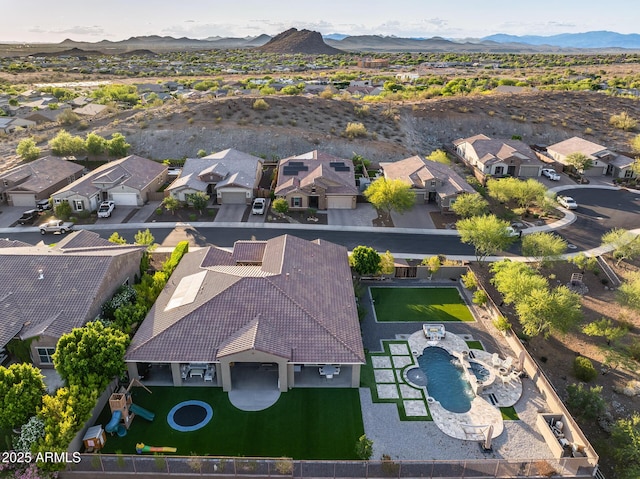 9527 W Whitehorn Way, Peoria, AZ 85383 - aerial view of residential area with a mountain backdrop