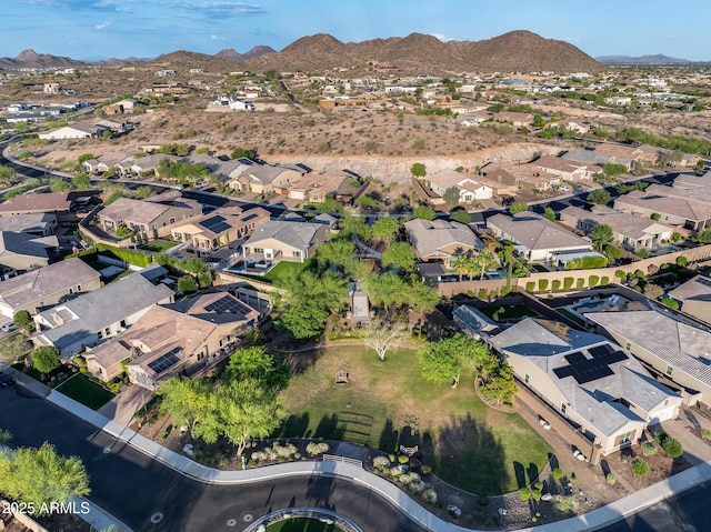 9527 W Whitehorn Way, Peoria, AZ 85383 - aerial view of property and surrounding area with nearby suburban area and a mountain backdrop