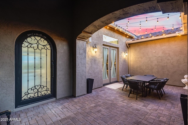 9527 W Whitehorn Way, Peoria, AZ 85383 - view of patio / terrace with french doors and outdoor dining area