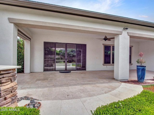 3809 E Lynx Pl, Chandler, AZ 85249 - view of patio with ceiling fan