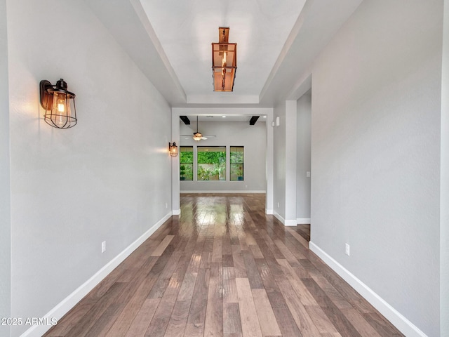 3809 E Lynx Pl, Chandler, AZ 85249 - hallway featuring hardwood / wood-style flooring and baseboards