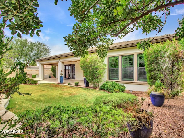 3809 E Lynx Pl, Chandler, AZ 85249 - view of front facade with a patio area and stucco siding