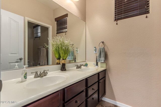 bathroom featuring vanity