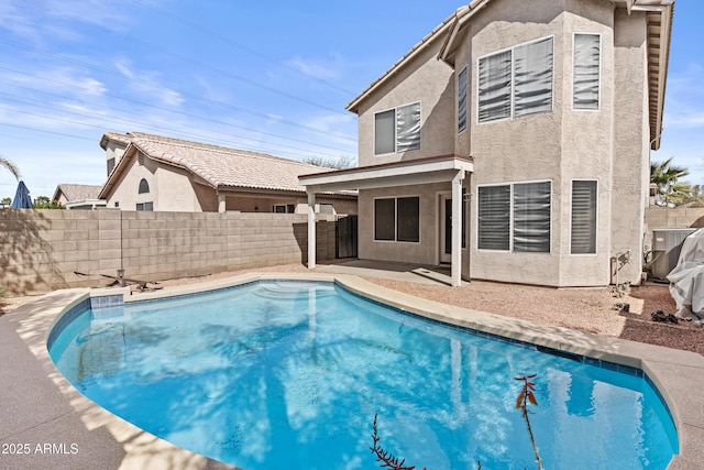 3211 E Kerry Ln, Phoenix, AZ 85050 - view of swimming pool featuring a fenced in pool, a fenced backyard, and a patio area