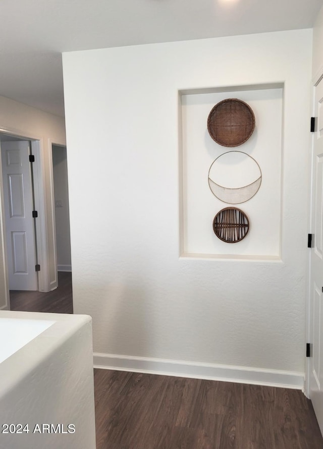 interior space featuring dark hardwood / wood-style floors