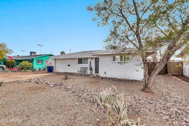 ranch-style house with a garage